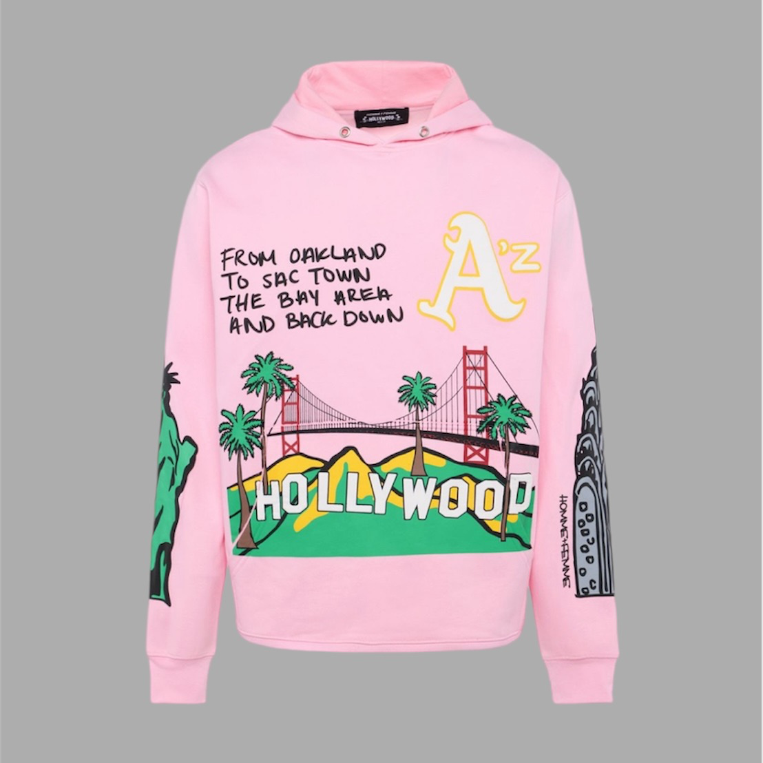 Homme Femme Cali to NYC Hoodie Pink – Relapse Clothing Stores