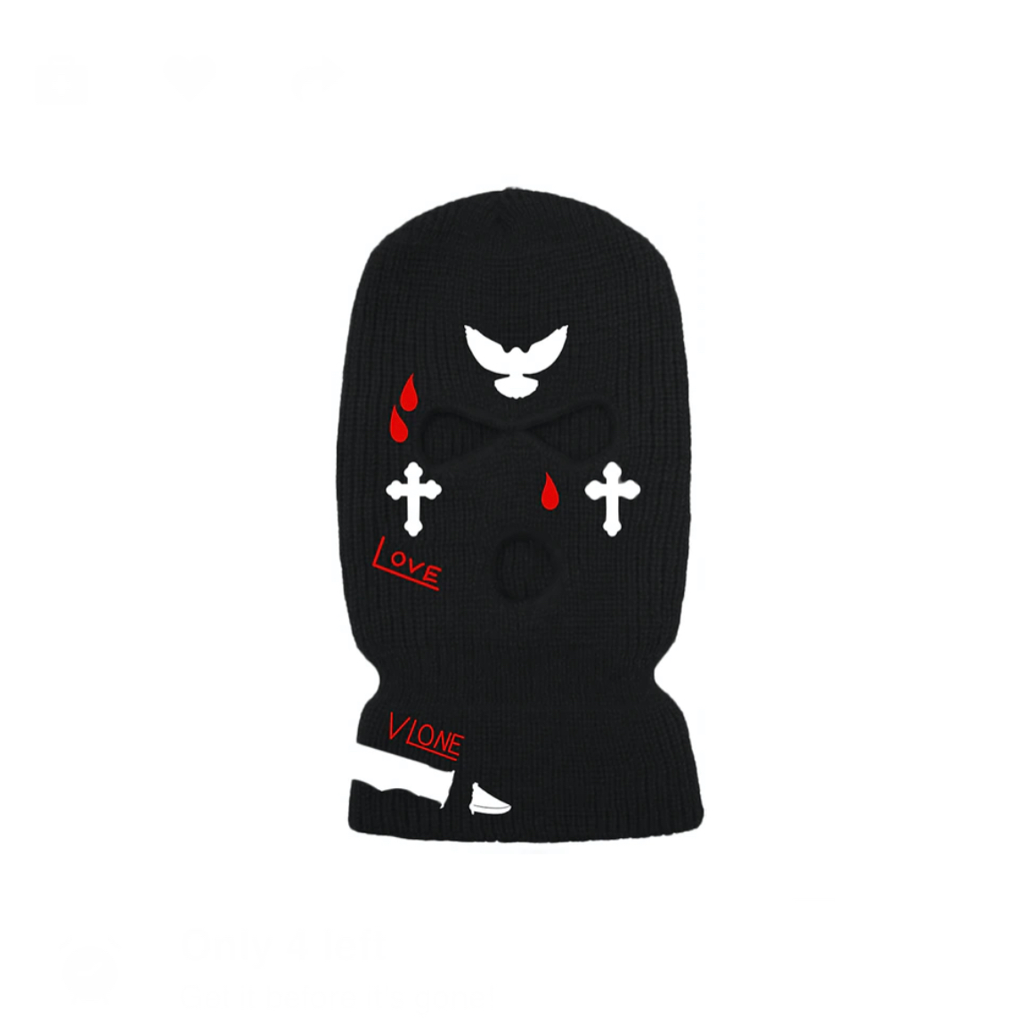 Kodak Black x Vlone Vlone Ski Mask Black – Relapse Clothing Stores