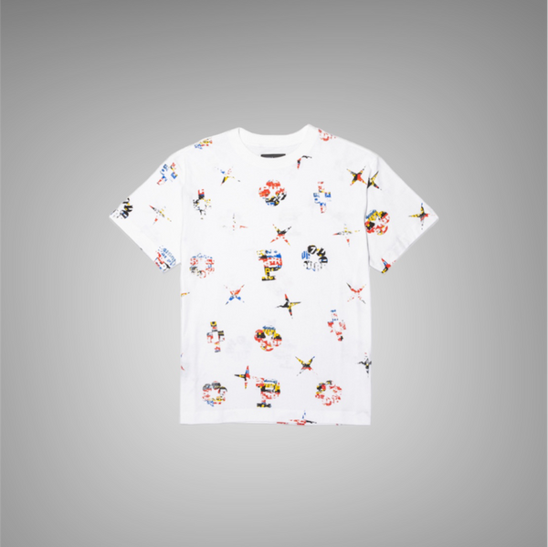 Purple Brand Textured Jersey SS Tee P104-JTMW Off White