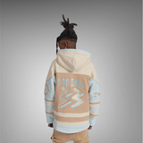 Sugarhill Pressure Hockey Hoodie Tan Baby Blue