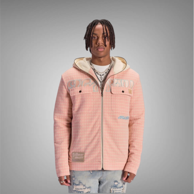 Sugarhill Vexed Hoodie Jacket Pink