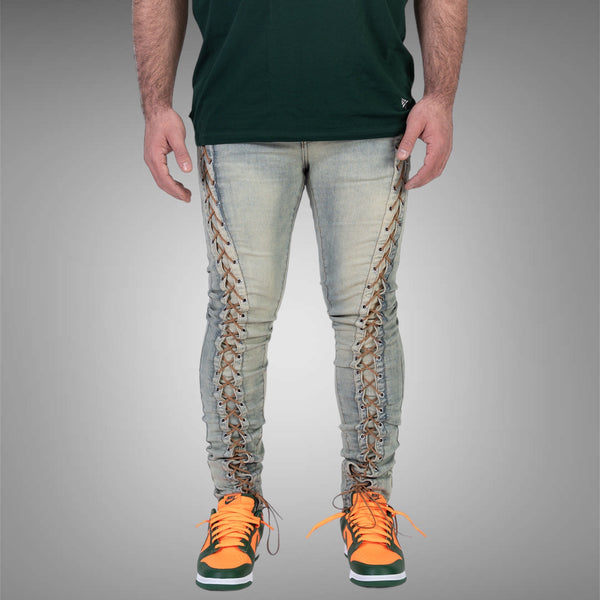 Relapse Jeans Night Life skinny Denim Sand wash
