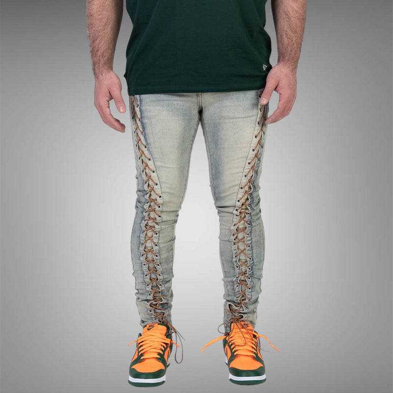 Relapse Jeans Night Life skinny Denim Sand wash