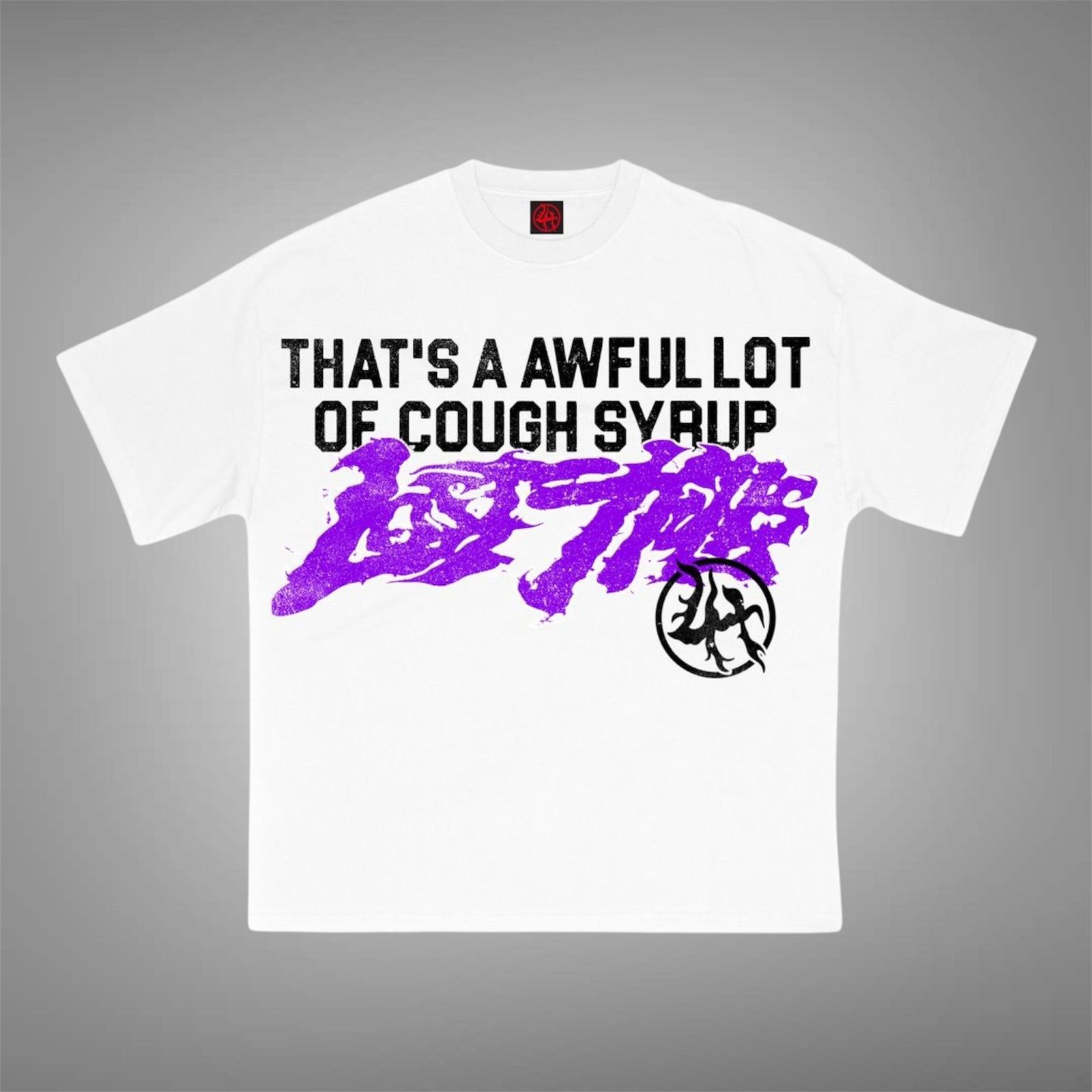 Losthill x cough syrup White Purple Tee – Relapse Clothing Stores