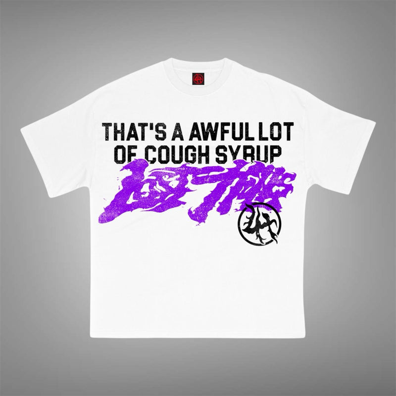Losthill x cough syrup White Purple Tee