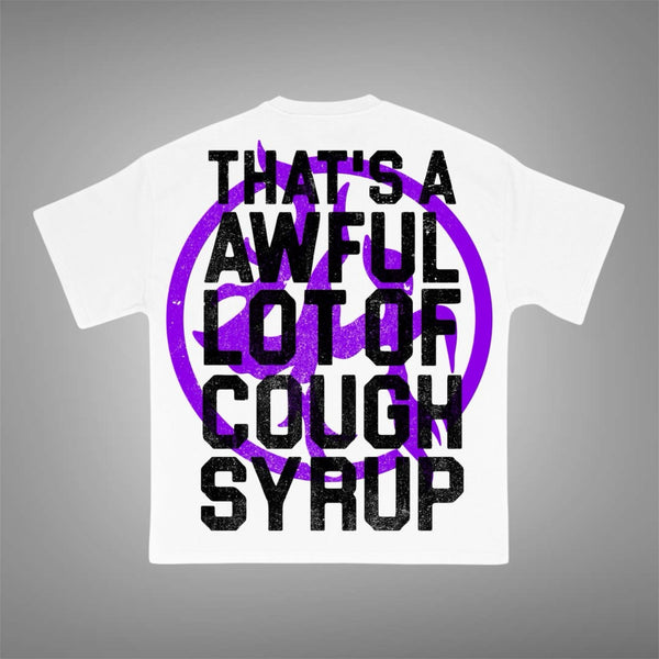 Losthill x cough syrup White Purple Tee
