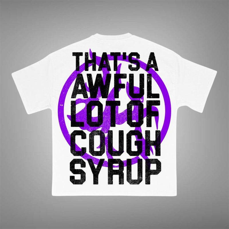Losthill x cough syrup White Purple Tee