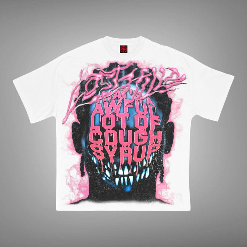Losthill x cough syrup White Pink Tee