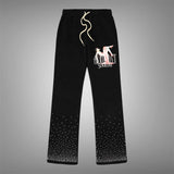 Almost Someday High Class Flare Bottoms Black