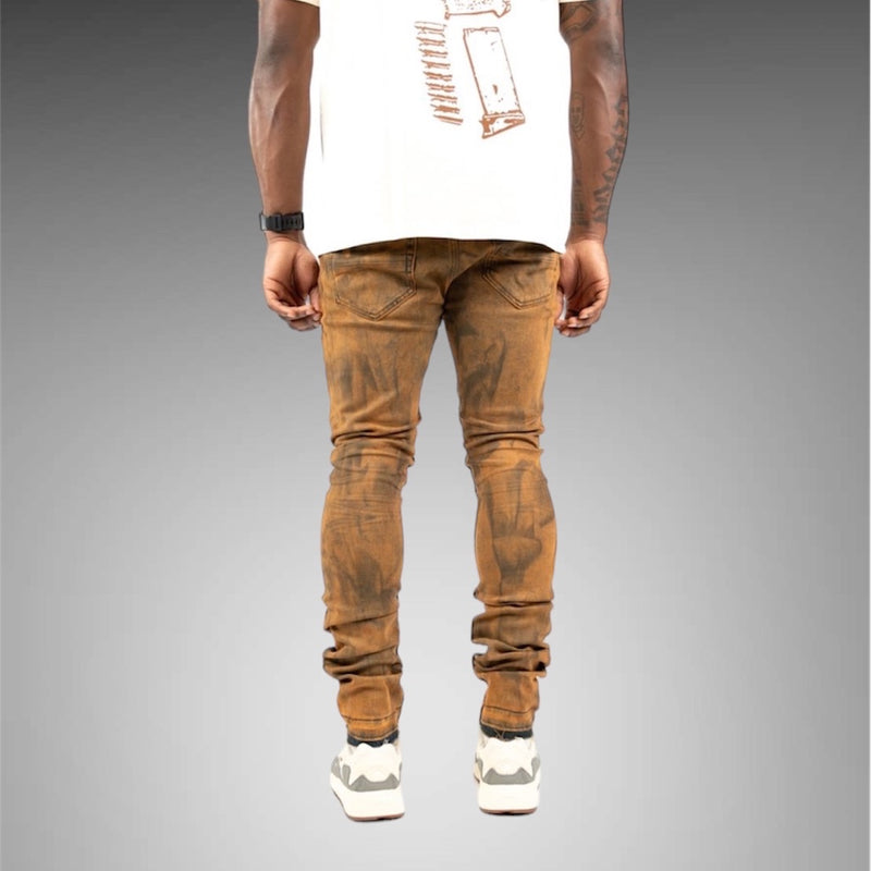 Relapse Jeans Woodland Skinny Denim Brown
