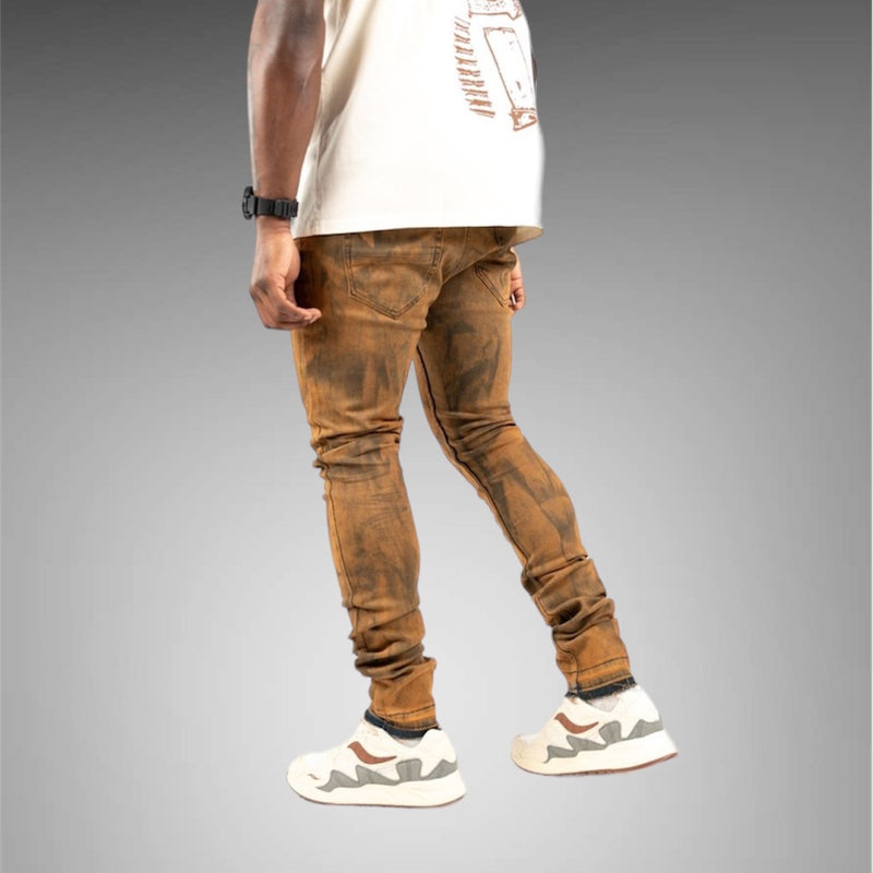 Relapse Jeans Woodland Skinny Denim Brown