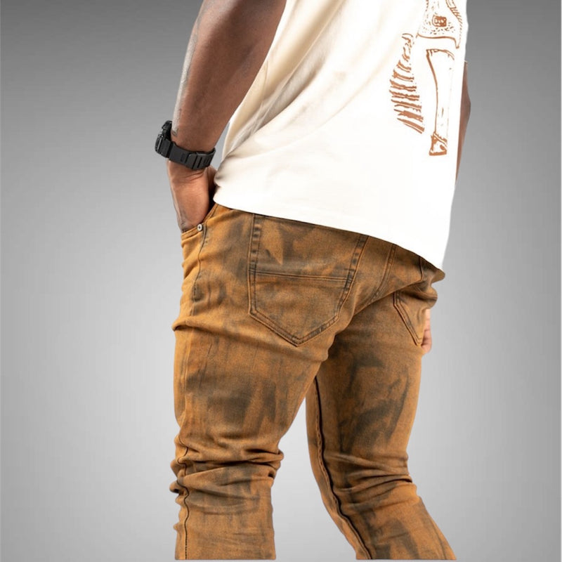 Relapse Jeans Woodland Skinny Denim Brown