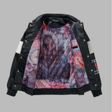 Sugarhill Liberation Leather Jacket Black White