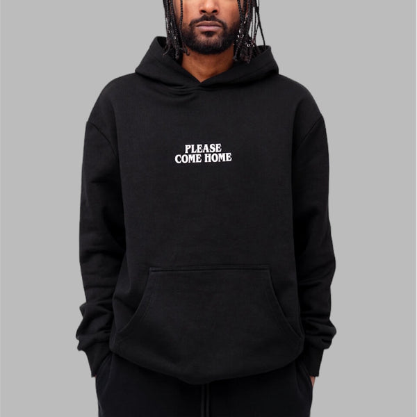 Please Come Home I’m Sorry Heavy Hoodie Black