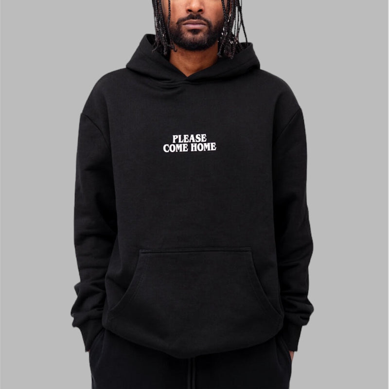 Please Come Home I’m Sorry Heavy Hoodie Black