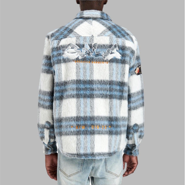 Gala Fury Fleece Flannel Jacket Grey Ice