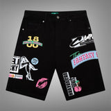 Campus goods vice denim shorts black
