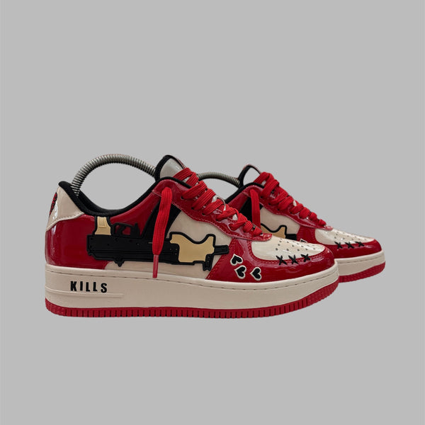 Love Kills Shoe Red Cream
