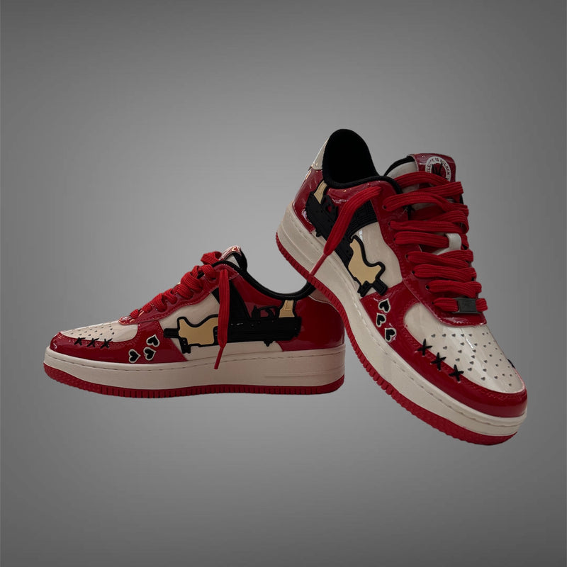 Love Kills Shoe Red Cream