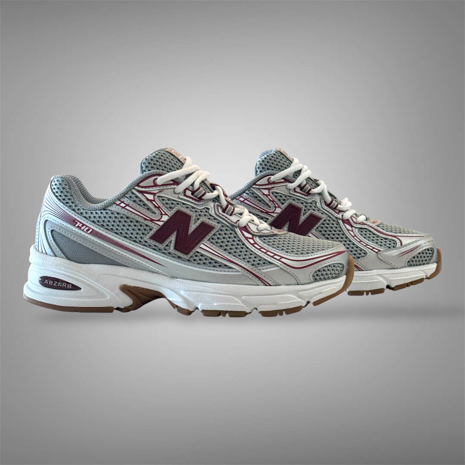 New Balance Men\'s Gray and Red Athletic Running Sneakers New Balance 997R Dark Artic Grey/Mercury Red Navy Sneakers  main image 3