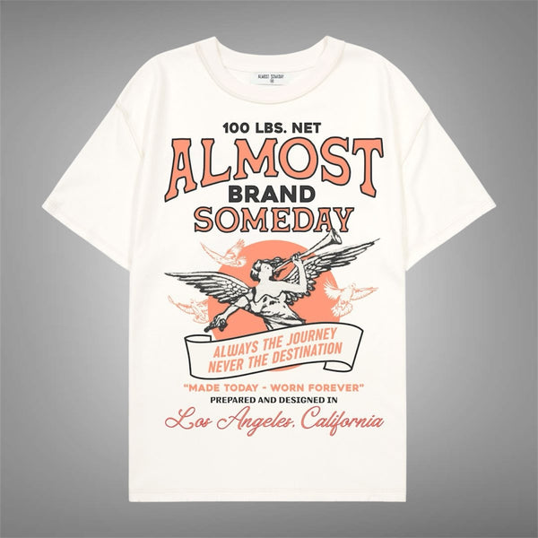 Almost Someday Burlap T-Shirt Cream