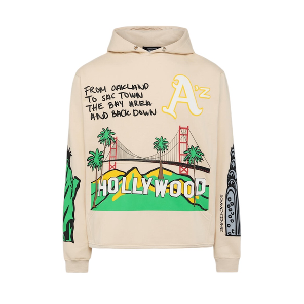 Homme Femme Cali to NYC Hoodie Cream