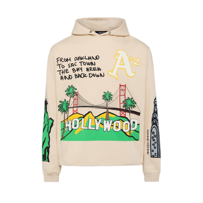 Homme Femme Cali to NYC Hoodie Cream