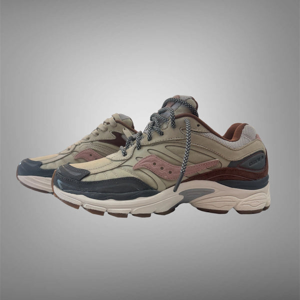 Saucony Mens Progrid OMNI 9 Tan Grey Pink