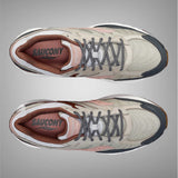 Saucony Mens Progrid OMNI 9 Tan Grey Pink