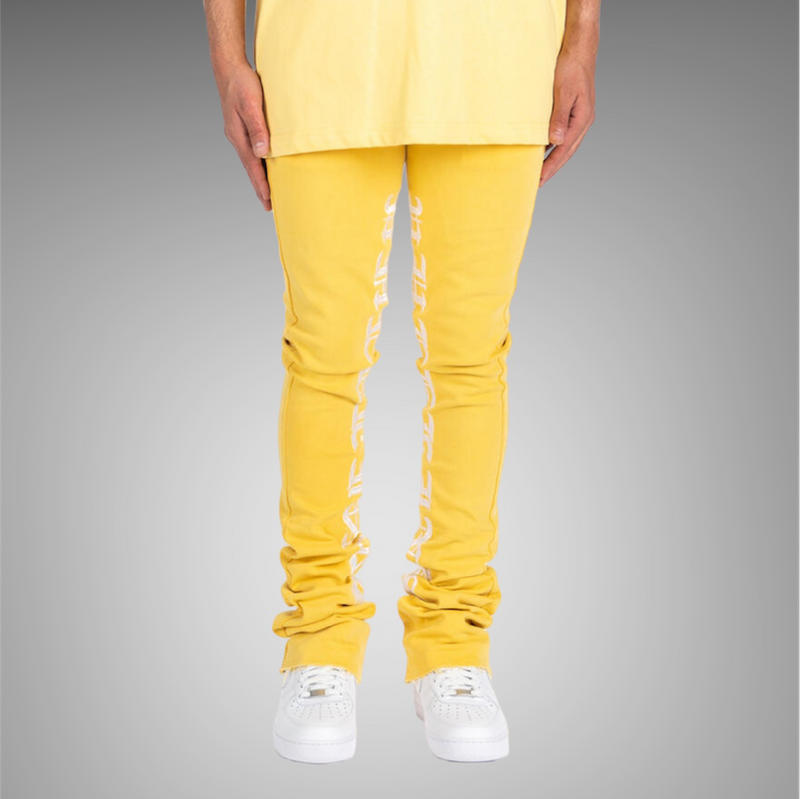 Pheelings Against All Odds Flare Stack Denim PH-SS23-55 Yellow White