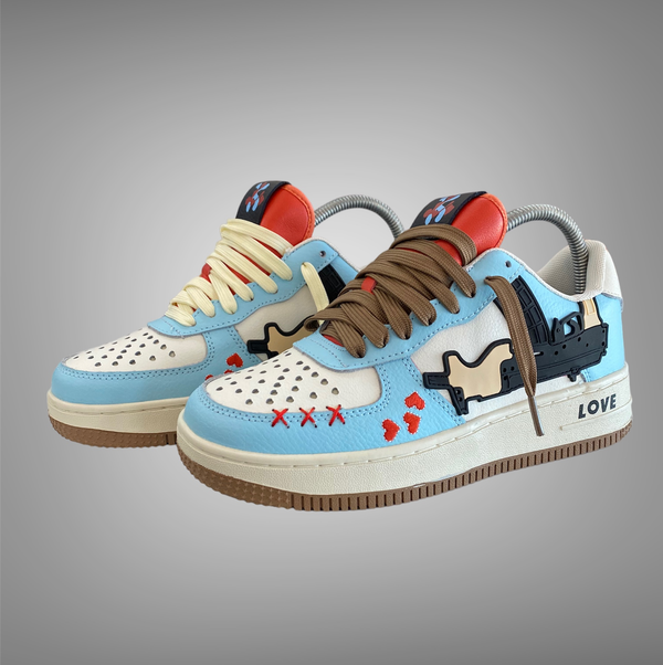Love Kills Shoe Sky Blue Cream