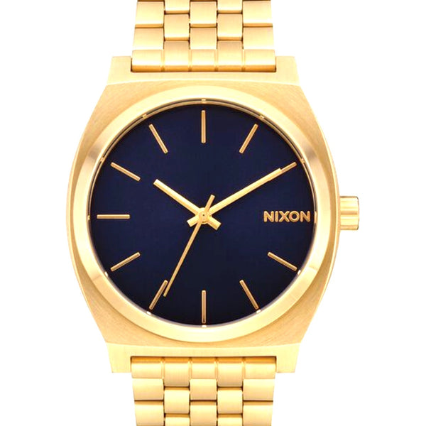 Nixon Time Teller Watch Gold Indigo