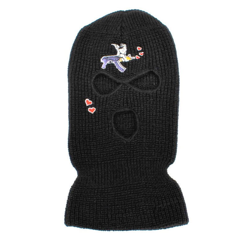 Love Kills Ski Mask Black