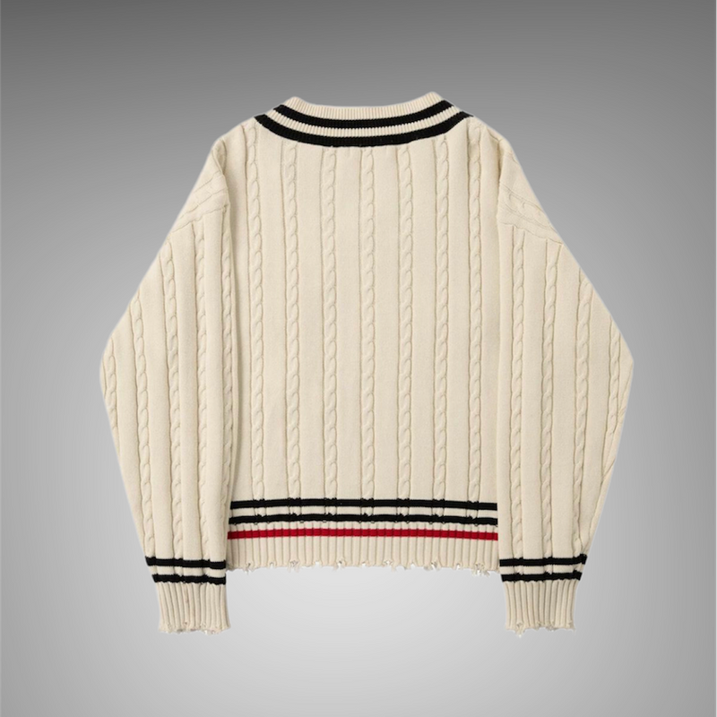Lizoy Mens Knitted Jumper Cream