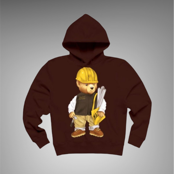 Market Workshop Bear Hoodie Brown